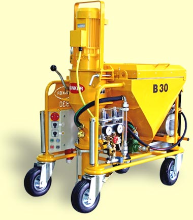 Ready-mix materials plastering machine